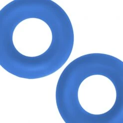 Lot De 2 Cockring Silicone STIFFY Bulge Bleus