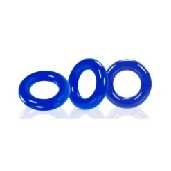 Lot De 3 Cockrings Oxballs WILLY RINGS Bleu